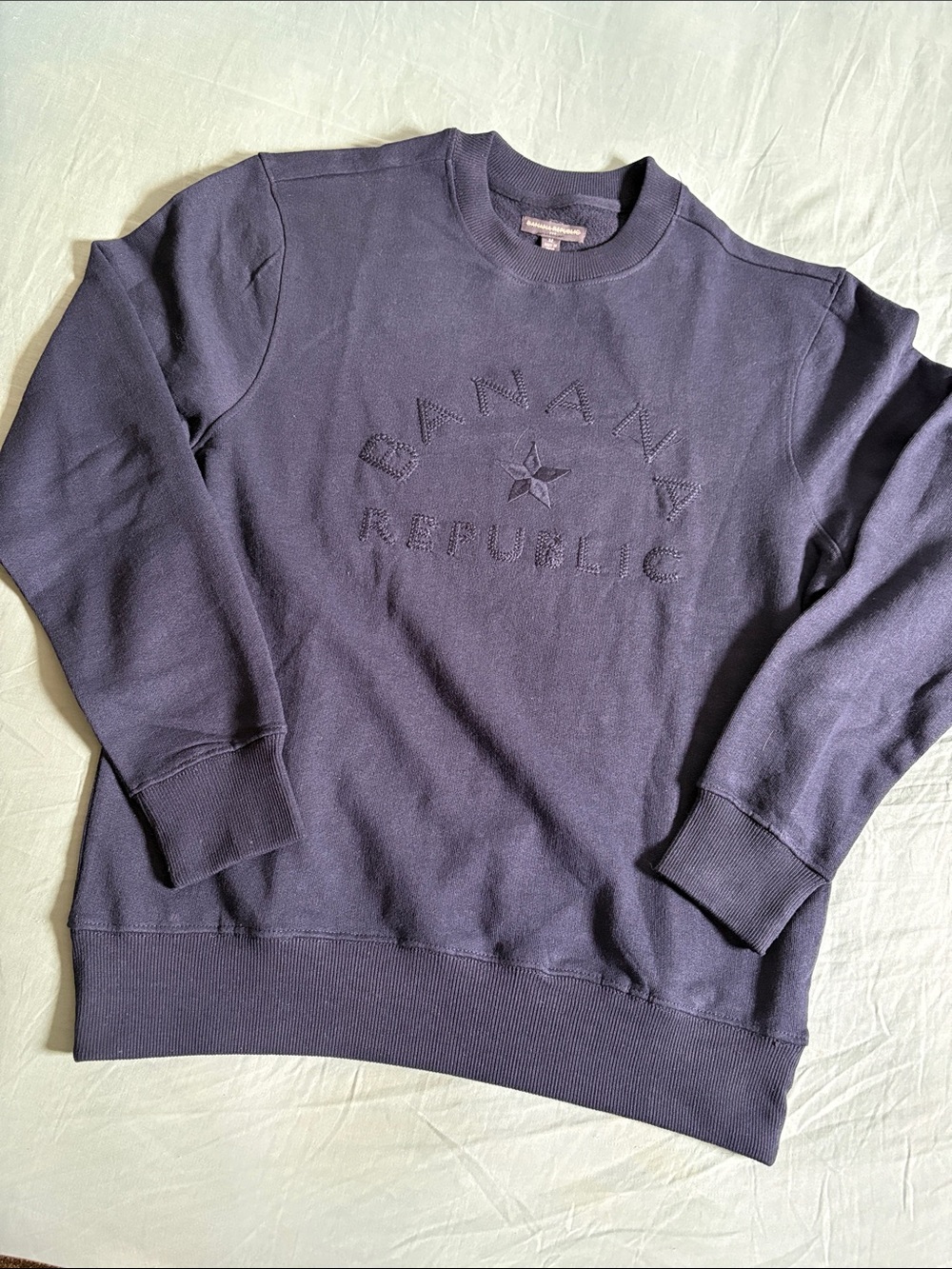 Banana Republic Men's Crewneck Sweater - Navy